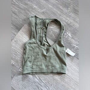 Olive Green Aerie Sports Bra NWT